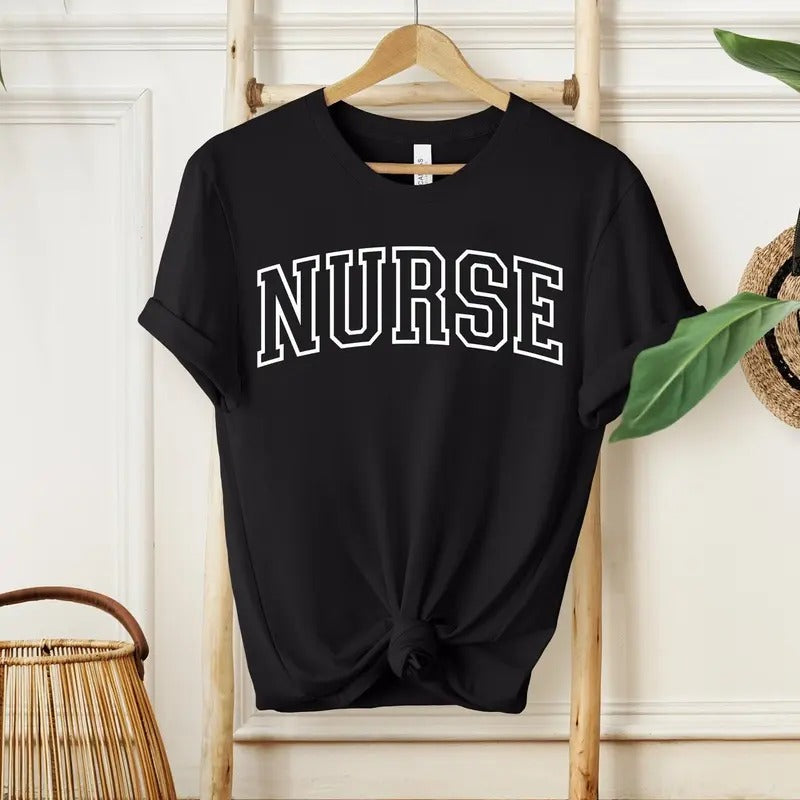 NURSE T-Shirt Nursing T-Shirt WB shield Casual Shirts Registered Nurse Shirt Nursing Gift Hoodie, Sweatshirt