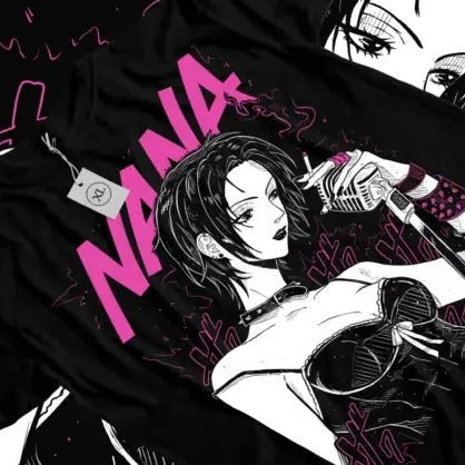 Nana Osaki T-Shirt Black Stones Funny Girl Kawaii Graphic Black Shirt All Sizes Hoodie, Sweatshirt | RetroVerseTees.com