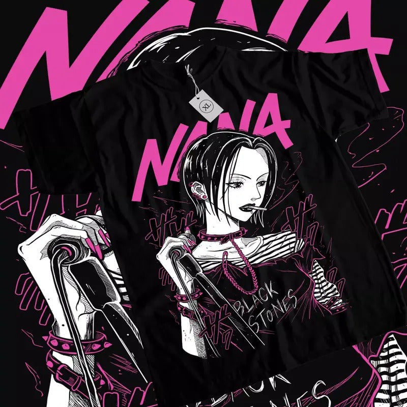 Nana Osaki Unisex T-Shirt,Black Stones Manga Anime Graphic Tee Shirt All Size Hoodie, Sweatshirt | RetroVerseTees.com