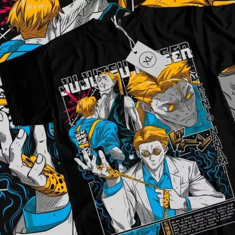 Nanami Kento T-Shirt Jujutsu Kaisen Anime JJK Gojo Satoru Gift Shirt All Size Hoodie, Sweatshirt | RetroVerseTees.com