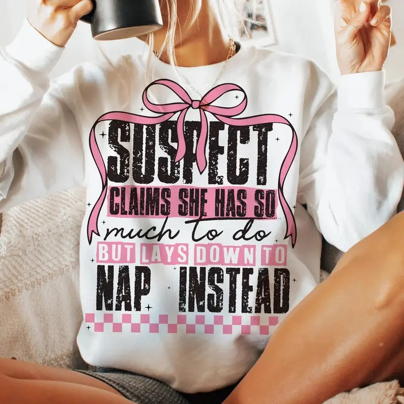 Nap Instead  DTF Transfers - THIS IS NOT A SHIRT Hoodie, Sweatshirt | RetroVerseTees.com