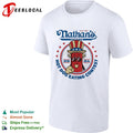 Nathan s Famous Since 1916 Hot Dog Eating Contest Uncle Sam Hot Dog shirt