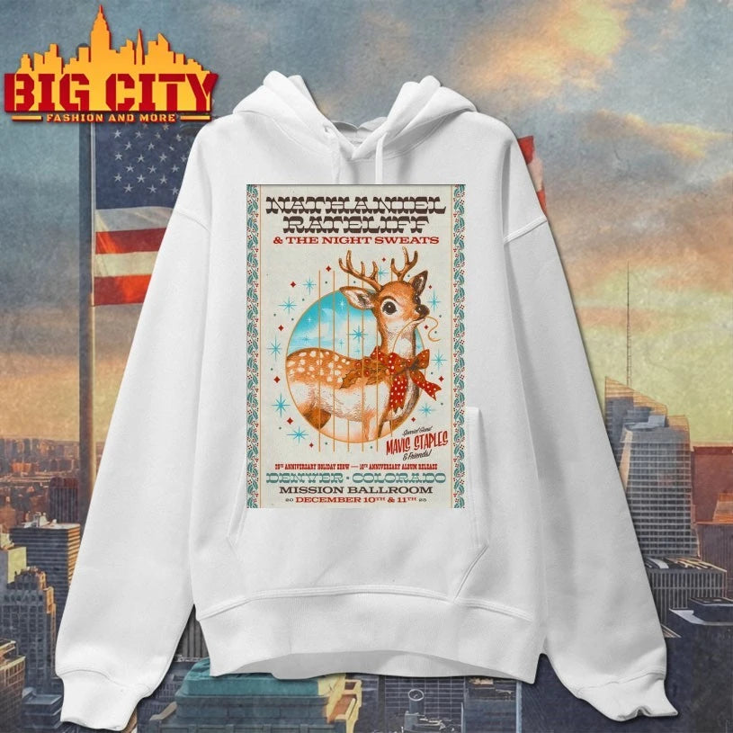 Nathaniel Rateliff The Mission Ballroom Denver CO December 10-11 2025 Poster shirt
