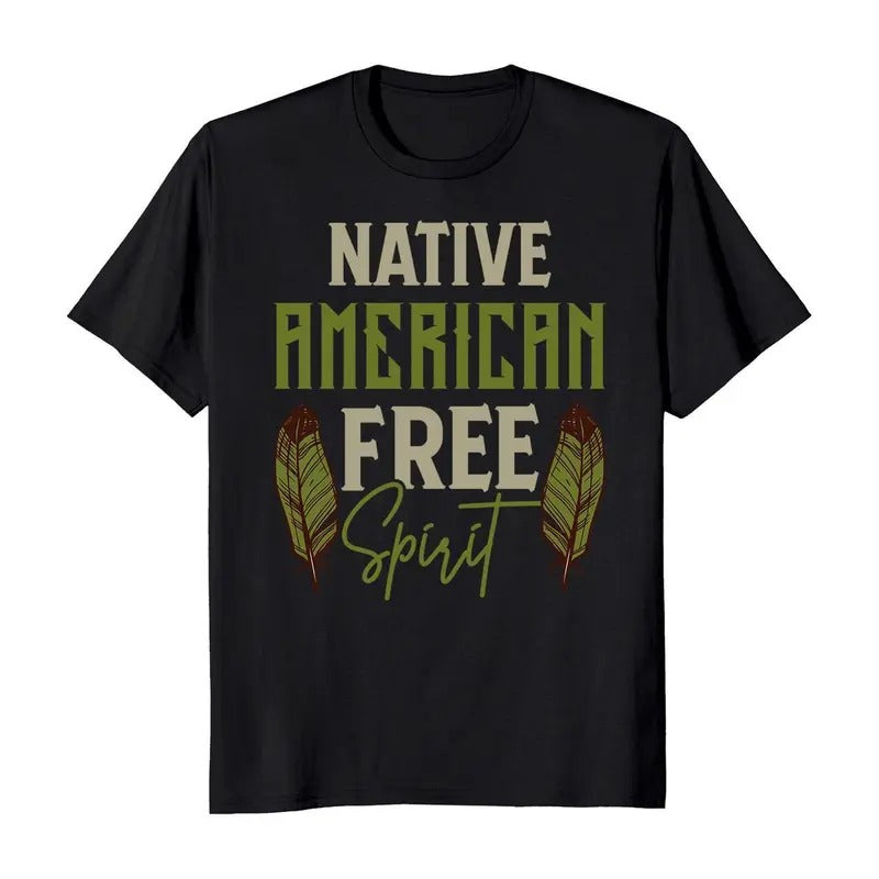 Native American Free Spirit Men's T-Shirt Hoodie, Sweatshirt | RetroVerseTees.com