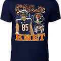 Navy Chicago Cole Kmet Bootleg Style T-Shirt Hoodie, Sweatshirt | RetroVerseTees.com