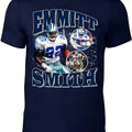Navy Dallas Emmitt Smith Bootleg Style T-Shirt Hoodie, Sweatshirt | RetroVerseTees.com