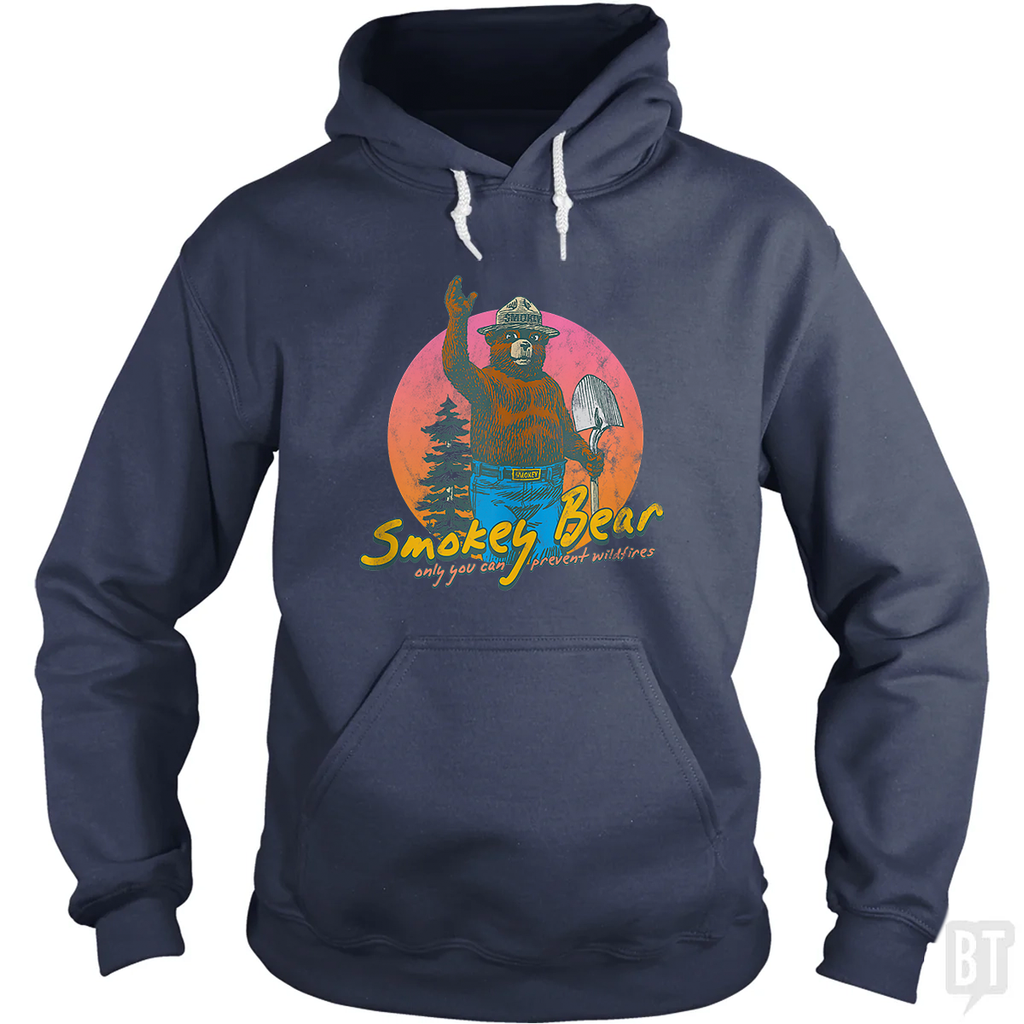 Smokey Bear Retro Hoodie