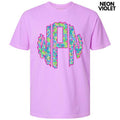 Neon Exotic Monogram Comfort Colors T-Shirt 'NLB' Hoodie, Sweatshirt | RetroVerseTees.com