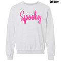 Neon Pink Spooky Fluffy Patch Sweatshirt T-Shirts, Hoodie | RetroVerseTees.com