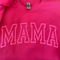 Neon Puff Pink Sweatshirt, Hot pink Mom, Mama Sweatshirt, Mothers Day Gift, Cool Mom, First Mothers Day Gift, Mom Life...