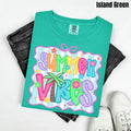 Neon Stripe Summer Vibes Comfort Colors T-Shirt NLB' Hoodie, Sweatshirt | RetroVerseTees.com