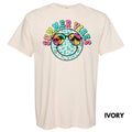 Neon Summer Vibe Happy Face Comfort Colors T-Shirt 'NLB' Hoodie, Sweatshirt | RetroVerseTees.com