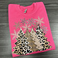 Neutral Christmas Tree Gildan Sweatshirt -- HOT PINK T-Shirts, Hoodie | RetroVerseTees.com