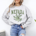 Nevada State Flower Sweatshirt, Crew Neck, Women's, Crewneck T-Shirts, Hoodie | RetroVerseTees.com