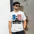Never Forget 911 T Shirt, American Flag Shirt, USA Patriotic Tee, Memorial Gift Hoodie, Sweatshirt | RetroVerseTees.com