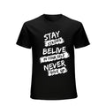 Never Give Up 3D Printing Men'S T-shirt, Casual Creative Short Sleeve Top, Summer Streetwear Men'S Clothing Made in USA...