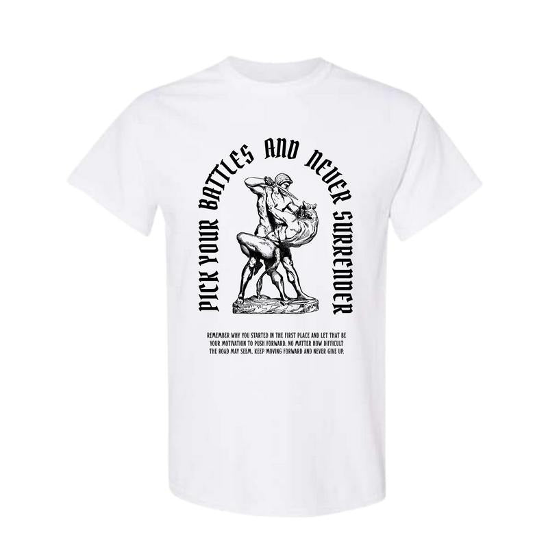 Never Give Up T-shirt, Workout T-shirt, Gym T-shirt, Pump Cover T-shirt, Gift for Him, Fitness Gift, Weightlifting...
