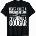 Never Kil led WB shield Mountain Lion But Swoosh'Superhero team Choked WB shield Cougar T-Shirt Urban Cotton T-Shirt...