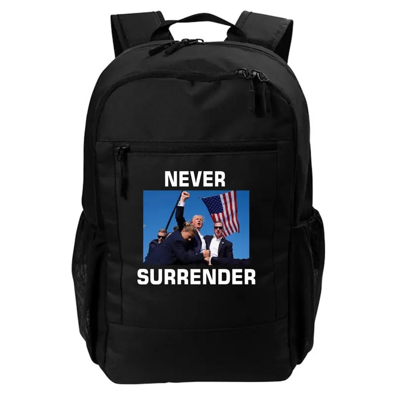 Never Surrender Trump 2024 JD Vance Pennsylvania Rally Daily Commute Backpack T-Shirts, Hoodie, Sweatshirt