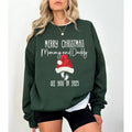 New Baby Christmas Sweatshirt, Merry Christmas Sweatshirt Pregnancy, New Baby Sweatshirt, Announcement Gift For Mom Dad...