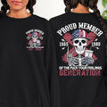 New Customize Gen X T-shirt, Skull Proud Member Of The Fck Your Feelings T Hoodie, Inspired Funny Saying Sarcasm Quotes...
