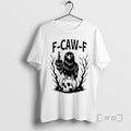 New F Caw F Gothic Raven Middle Finger Ornaments T-Shirts, Hoodie, Sweatshirt | RetroVerseTees.com