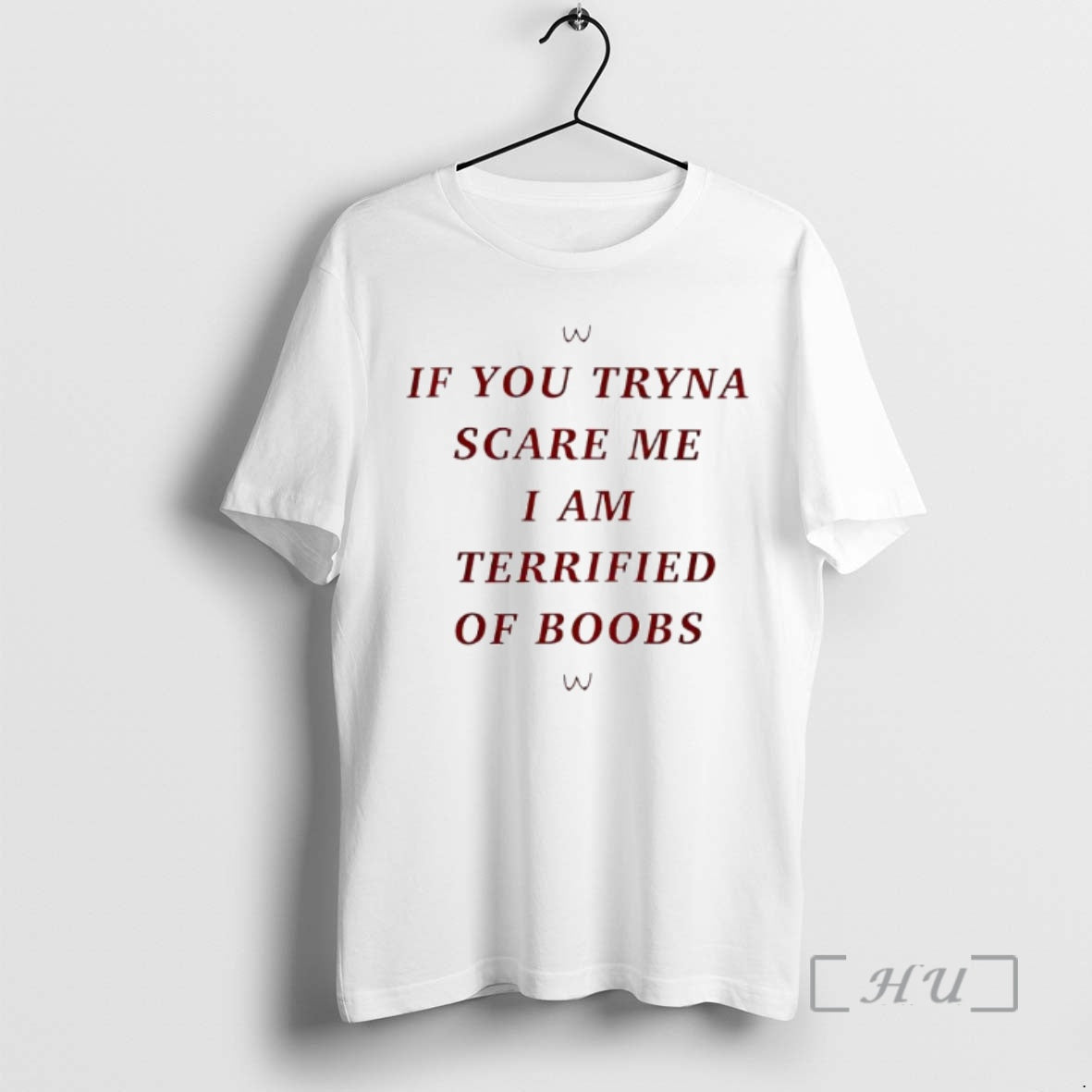 New If You Tryna Scare Me I Am Terrified Of Boobs Ornaments Premium T Shirts Hoodie, Sweatshirt | RetroVerseTees.com