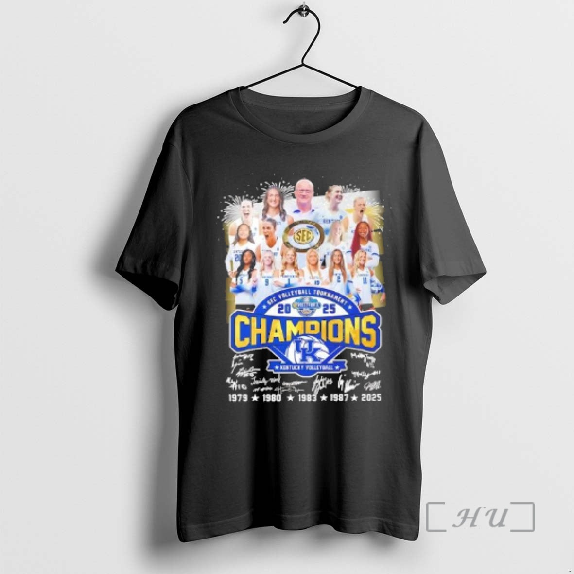 New Kentucky Wildcats 2025 Sec Volleyball Tournament Champions Signature T-Shirts, Hoodie, Sweatshirt | RetroVerseTees.com