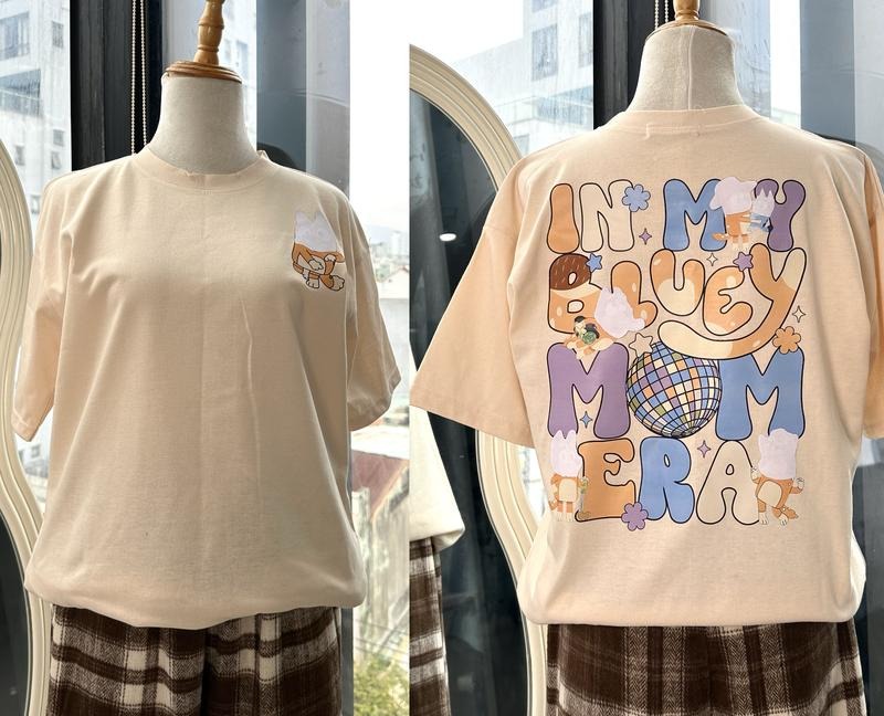 New Mom And Dad T-Shirt, Blue Mom and Dad Music Shirt, Trend Blue Cartoon Parents Shirt Hoodie, Sweatshirt