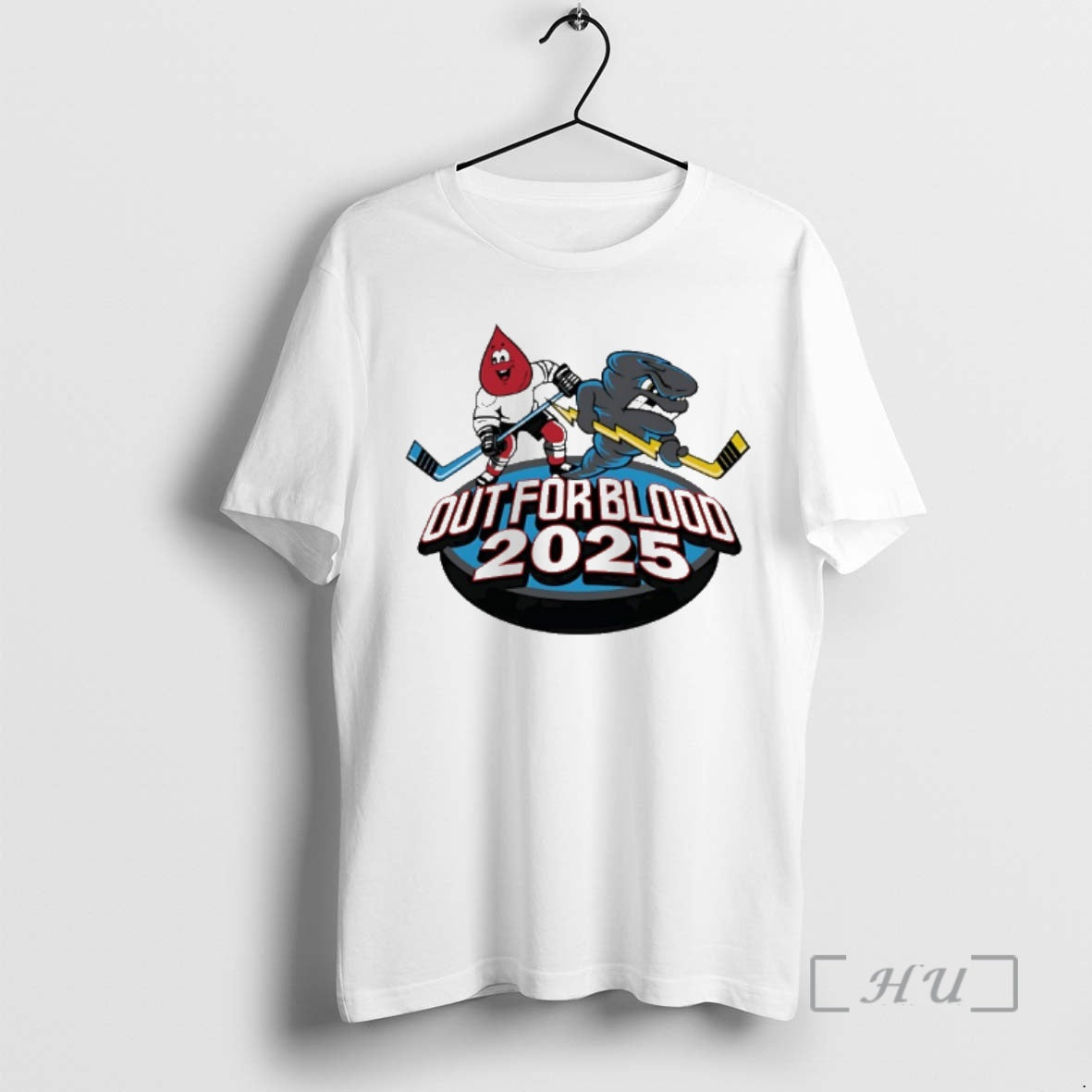 New Quad City Storm Hockey Out For Blood 2025 Mascot T-Shirts, Hoodie, Sweatshirt | RetroVerseTees.com