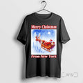New Santa Sleigh Merry Christmas From New York T-Shirts, Hoodie, Sweatshirt | RetroVerseTees.com