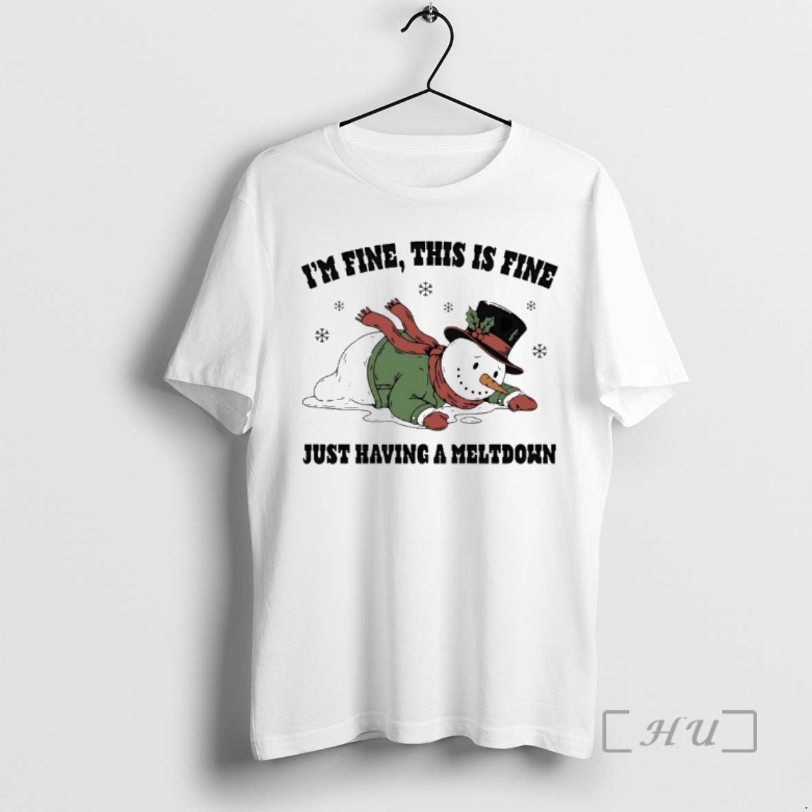 New Snowman Im Fine This Is Fine Just Having A Meltdown Premium T Shirts Sweater Hoodie, Sweatshirt | RetroVerseTees.com