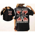 New Two-sided Customize Gen X T-shirt, Proud Member Of The Fck Your Feelings T Hoodie, Inspired Funny Saying Sarcasm...