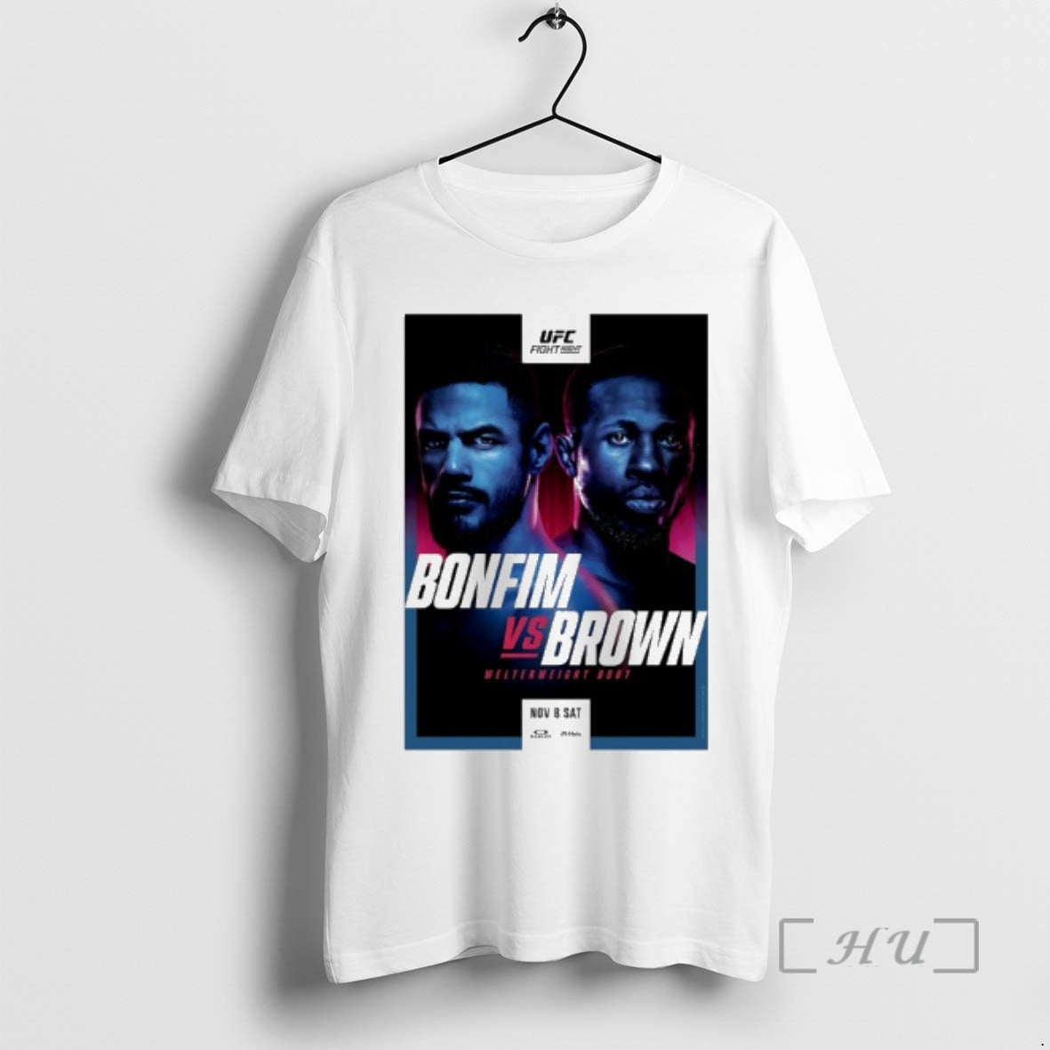 New Ufc Fight Night Bonfim Vs Brown Autographed Event T-Shirts, Hoodie, Sweatshirt | RetroVerseTees.com