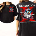 New Version 2 Generation X 2 FAFO shirt, Two Side Shirt, Gen X Fafo Shirt Generation X T Shirt, GenX Shirt