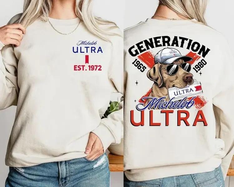 New Version Customize Gen X T-shirt, Golden Retriever And Beer Raised On Hose Water Hoodie, Inspired Funny Saying Sarcasm...