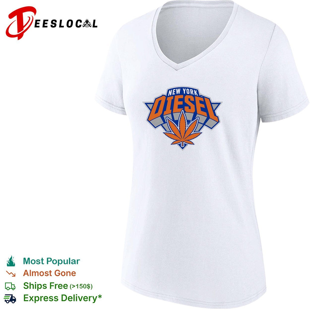 New York Diesel cannabis Knicks weed leaf logo shirt