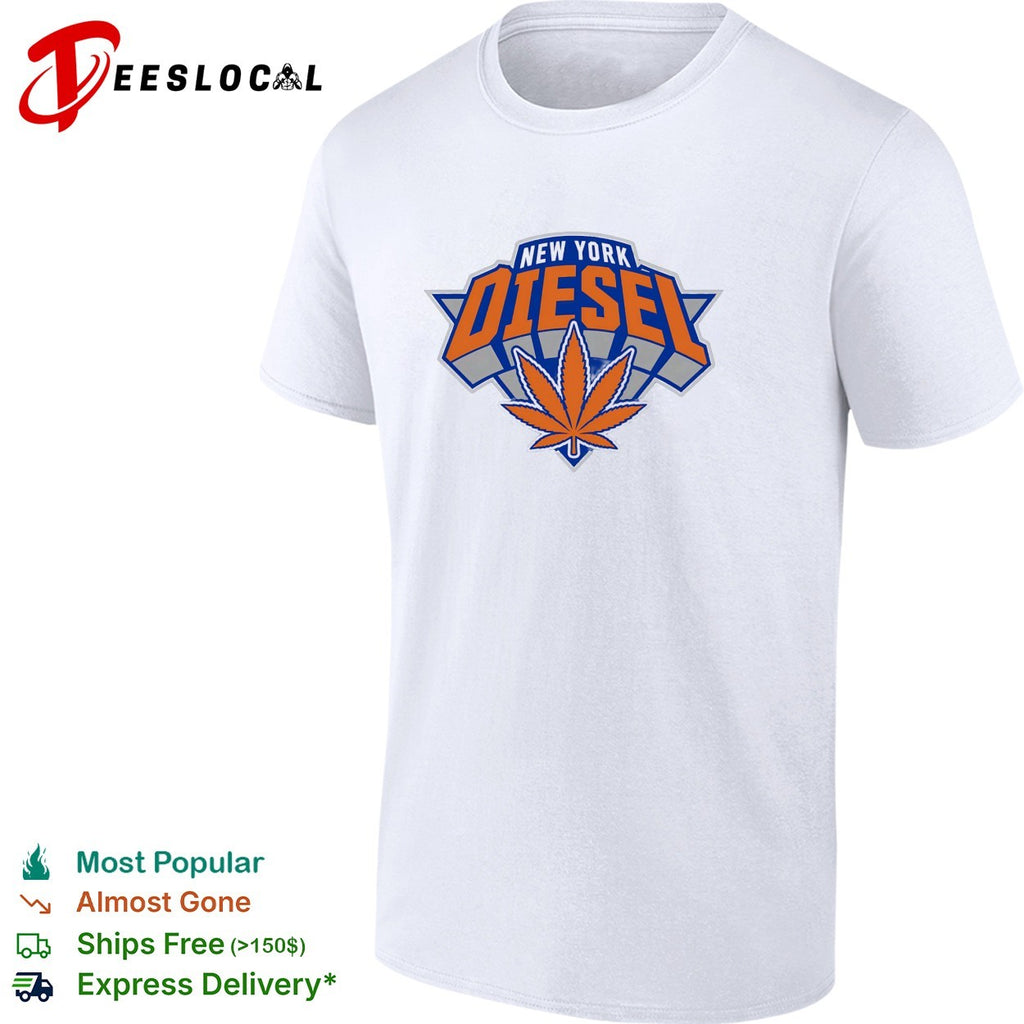 New York Diesel cannabis Knicks weed leaf logo shirt