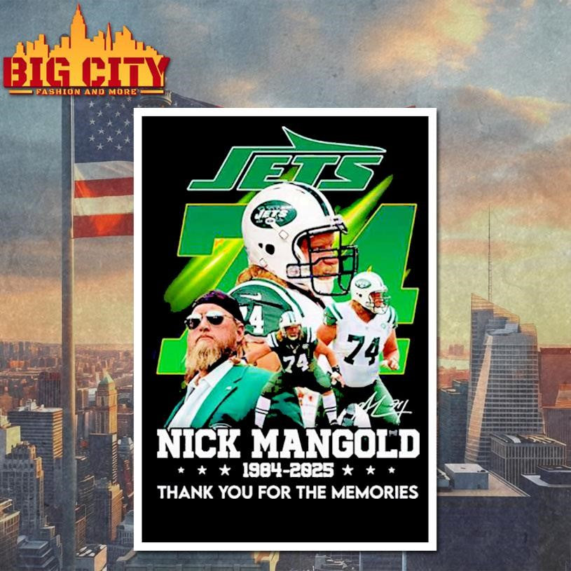 New York Jets Nick Mangold 1984-2025 Thank You For The Memories Shirt