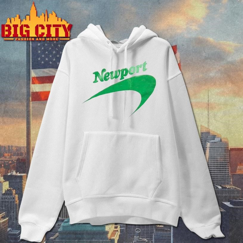 Newport GREEN TEXT SCREEN STARS LARGE 4971 Shirt