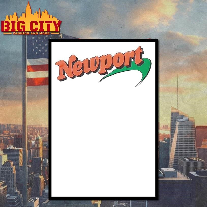 Newport ORANGE TEXT SCREEN STAR Shirt