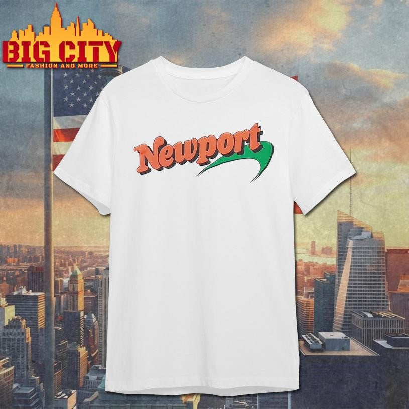 Newport ORANGE TEXT SCREEN STAR Shirt