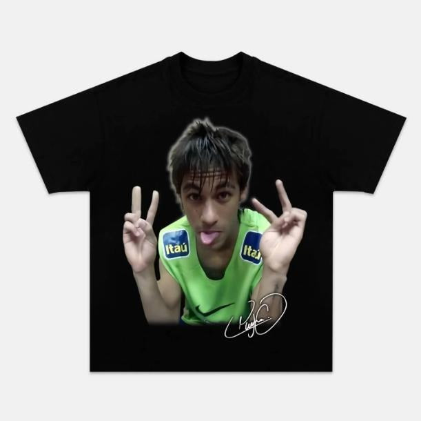 Neymar Tongue Out T-Shirt, Neymar Vintage Graphic Tees, Funny Tee, Unisex Soccer Shirt, Sport Merch, Gift For Fan, Cotton...