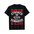 Nice to Be Touched Print Men's Short Sleeve T-Shirts, Comfy Breathable Casual Crew Neck Tops for Men's Outdoor...