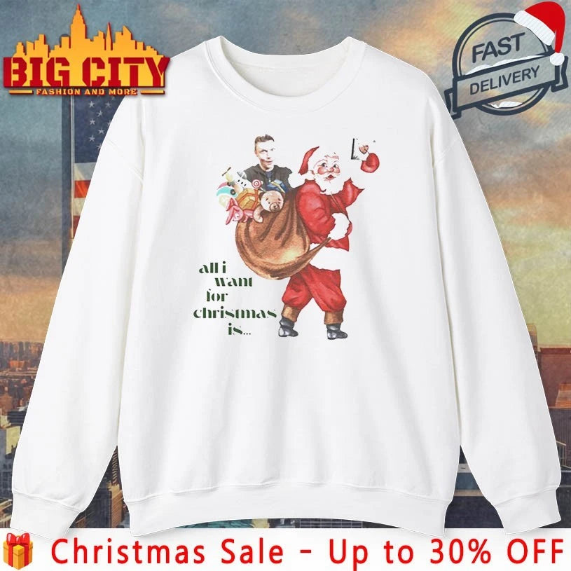 Nick Carter All I Want for Christmas Graphic shirt
