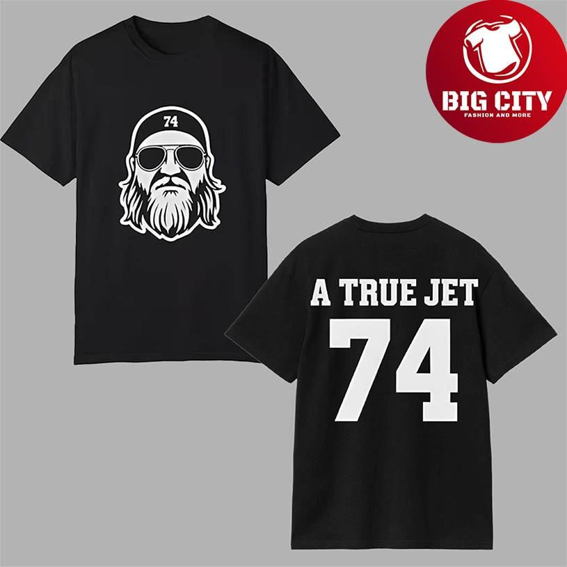 Nick Mangold A True Jet 74 2025 Two Sided Shirt