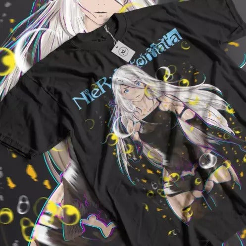 Nier Automata T-Shirt YoRHa 2A Anime Waifu Girl,Cyber Punk T-shirt All Size Hoodie, Sweatshirt | RetroVerseTees.com