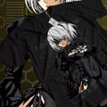 Nier Automata T-Shirt YoRHa 2B Kawaii Anime Waifu Girl Cyber Punk Gift T-shirt Hoodie, Sweatshirt | RetroVerseTees.com