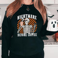 Nightmare Before Coffee Sweatshirt, Funny Skeleton Drinking Coffee Hoodie, Unisex Coffee Lover Gift Sweater, Spooky...