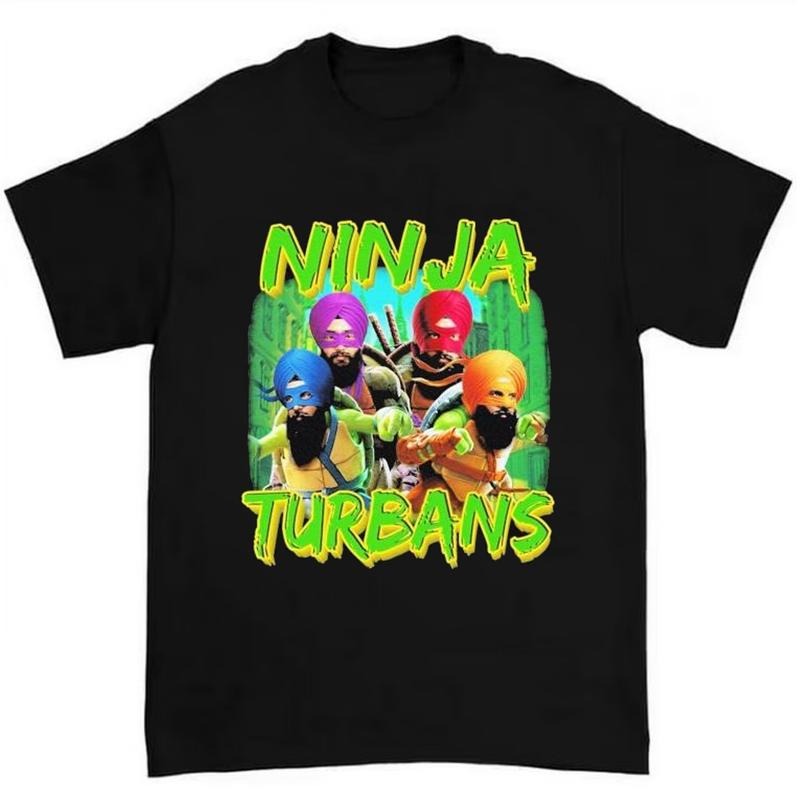 Ninja Turbans T-Shirt Featuring Bold and Satirical Humor Design Hoodie, Sweatshirt | RetroVerseTees.com